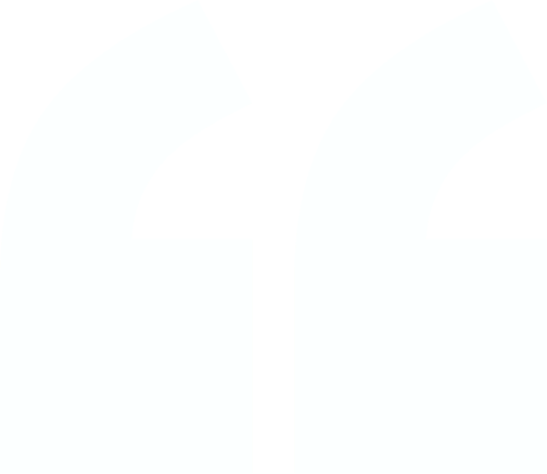 Quotation marks for customer testimonials